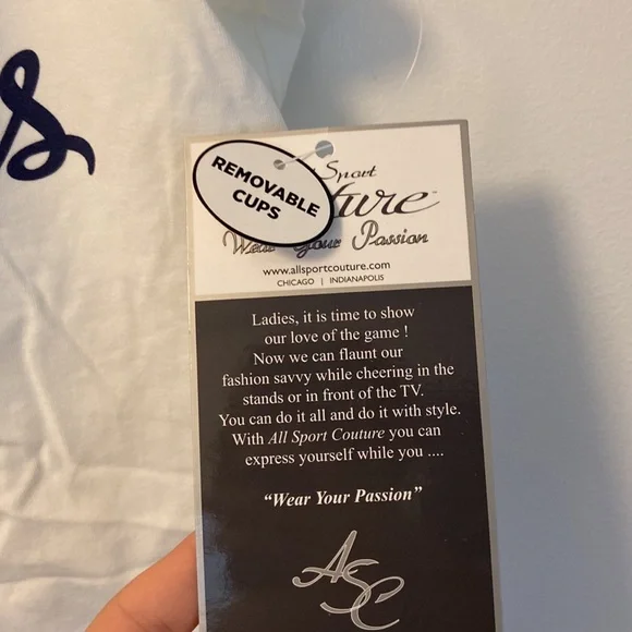 NWT New NFL San Diego Chargers Women's White Camisole Sz. L - Picture 3 of 7